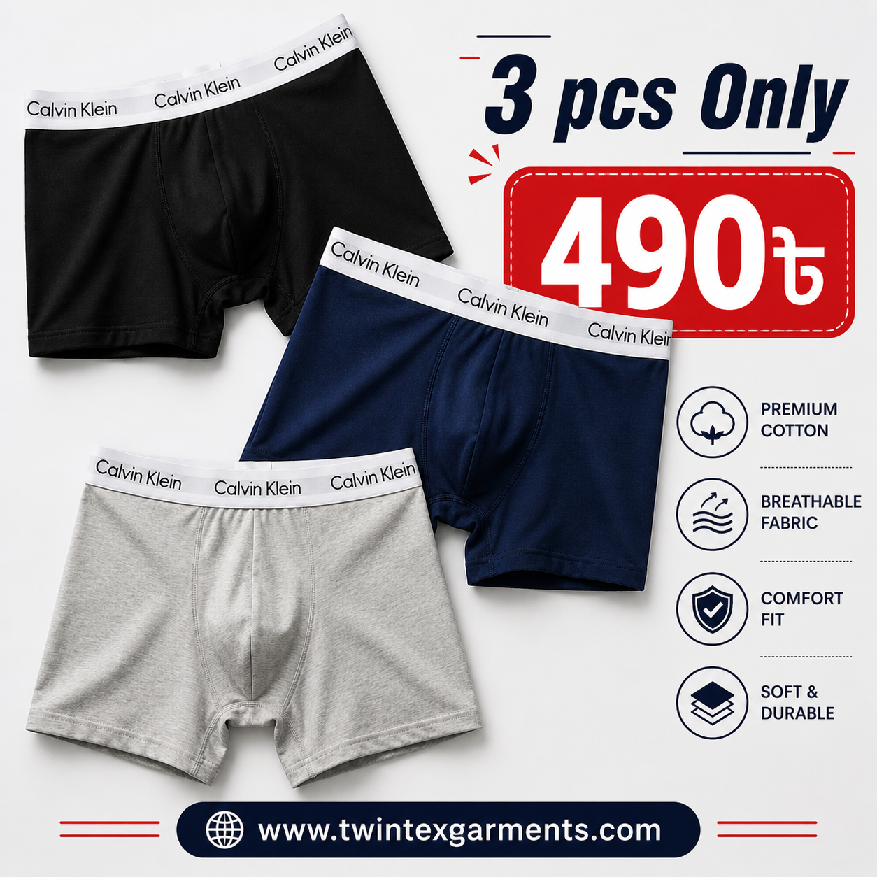 Men's Premium Boxer Combo Offer